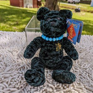 Fiesta Foo Bears "Health" Emerald Green Bear w/ Bracelet